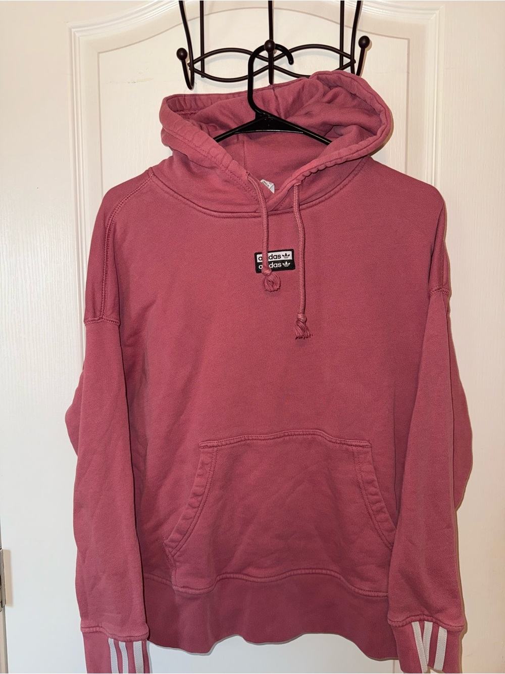 adidas Dusty Rose Pink Pullover Hoodie